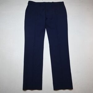 Cole Haan 40x34 Blue Strech Wool HCMWS26 Grand OS Slim Dress Mens Pants
